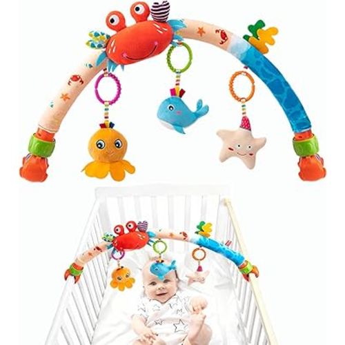 Pau1Hami1ton Baby Stroller Arch Toys, Car Seat Toys,Baby Gifts.S-19(Fish)