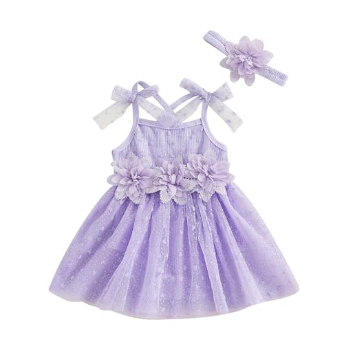 ITFABS Baby Girl Clothes Daisy Ribbed Bodysuit Sleeveless Romper Dress Summer Outfit for Girls Newborn 3 6 9 12 18 Months