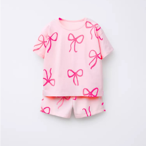 PRINTED T-SHIRT AND SHORTS SET - Pink | ZARA United States