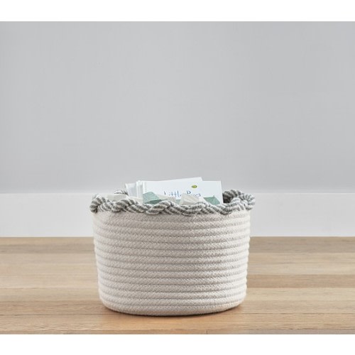 Twist Lock Wool Blend Basket - grey