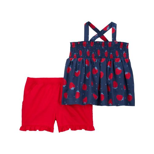 Carter's Child of Mine Baby and Toddler Girl Patriotic Outfit Sets, 2-Piece, Sizes 12M-5T