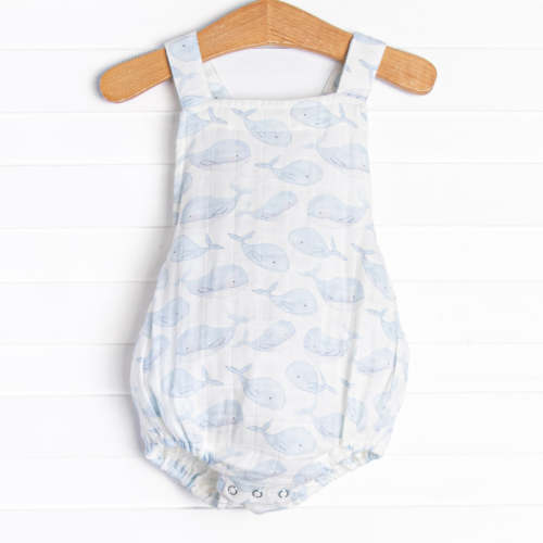 Blubber Buddy Muslin Sunsuit, Blue (3M)