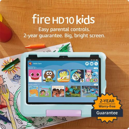 Amazon Fire HD 10 Kids tablet (newest model) ages 3-7 | Bright 10.1" HD screen with included ad-free and exclusive content, robust parental controls, 13-hr battery, 32 GB, Disney Princess