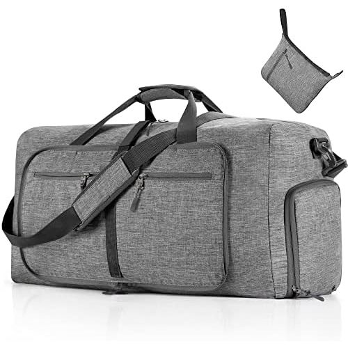 Vomgomfom Travel Duffle Bag for Men,65L 85L 115L Foldable Travel Duffel Bag with Shoes Compartment Overnight Bag for Men Women