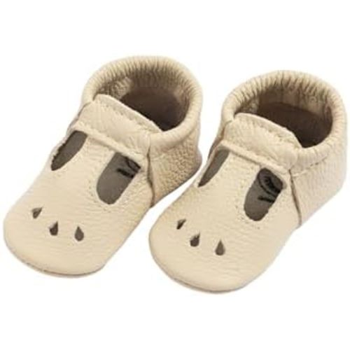 Freshly Picked First Pair Baby Girl Mary Jane Shoes - Leather Baby Moccasins - Soft Sole Baby Shoes, Infant Shoes, Crib Shoes