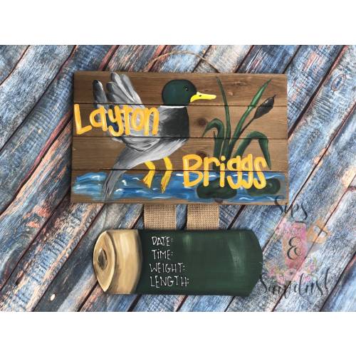 Duck Baby Boy Hospital Doorhanger