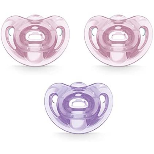 NUK Comfy Orthodontic Pacifiers, 0-6 Months, 3 Pack
