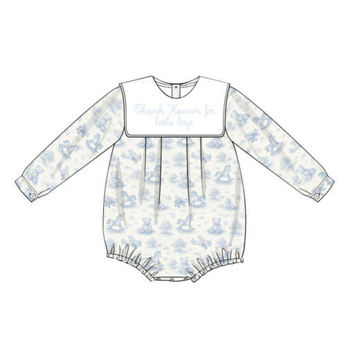 THANK HEAVEN FOR LITTLE BOYS BUBBLE – Little Bear Smocks
