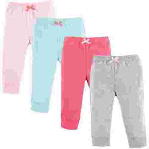 Luvable Friends Baby and Toddler Girl Cotton Pants 4pk, Coral Aqua, 9-12 Months