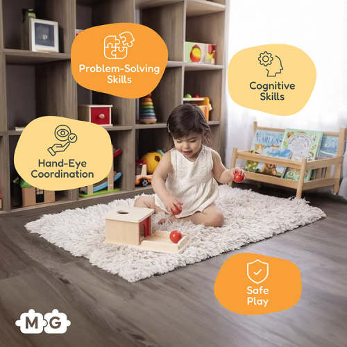Montessori Object Permanence Box - It's Physics Class for Babies!