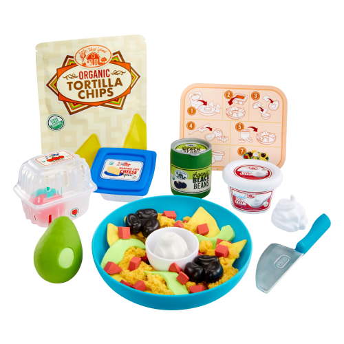 Little Tikes Creative Chefs Nacho Kit with Make-It Mix Play Sand 22 Accessories Realistic Pretend Food and Utensils