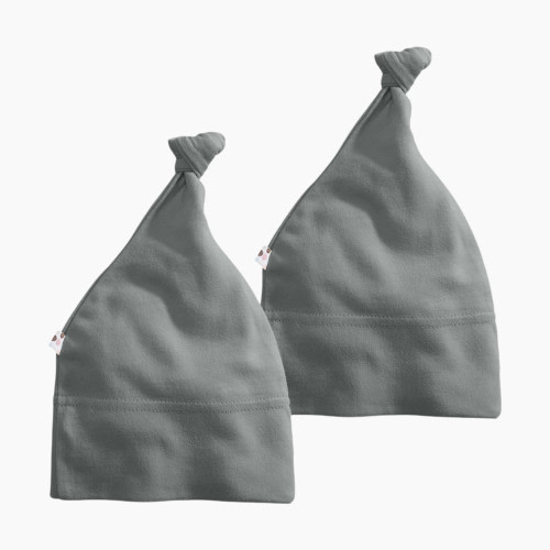 Babysoy Knot Hat (2 Pack) - Thunder, 6-12 Months, 2