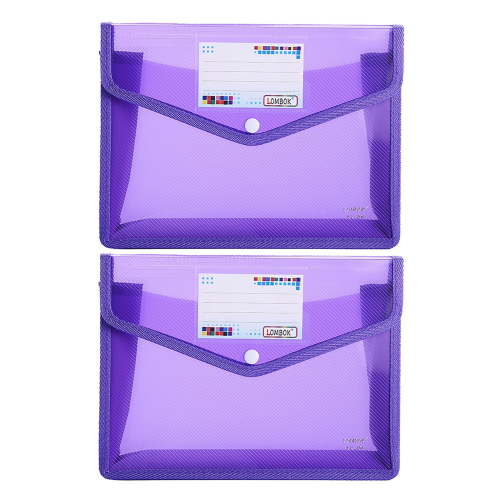 Xwjun Plastic Envelope Folder For Baby Documents Document Folder Plastic Accordion File Organizer Plastic Folders For Documents Heavy Duty File Folders Document Holder PurpleOne Size