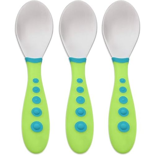 NUK First Essentials Kiddy Cutlery Spoons in Assorted Colors, 3-count