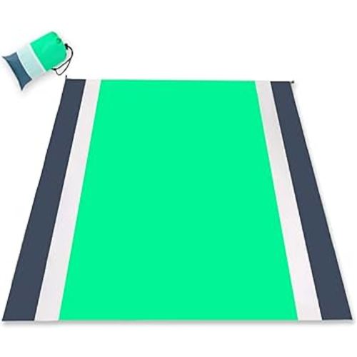 LIGHT GREEN - PY SUPER MODE Beach Blanket - Waterproof Sandproof