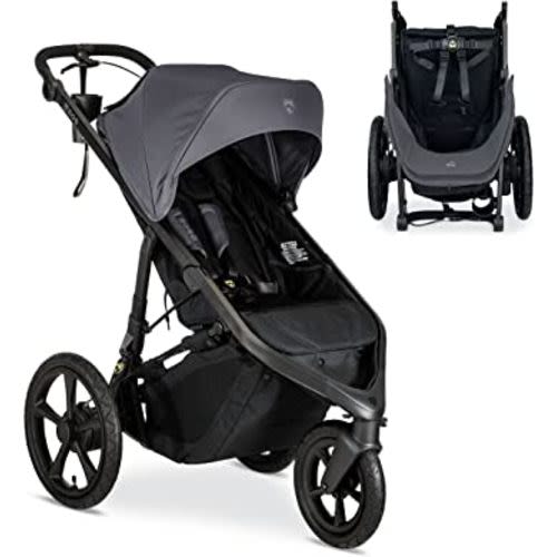 BOB Gear Wayfinder Jogging Stroller with Independent Dual Suspension, Air-Filled Tires, and 75-Pound Weight Capacity, Storm