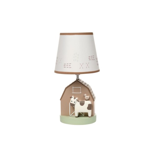 Farmyard Friends Decorative Tabletop Nursery Lamp with Shade
