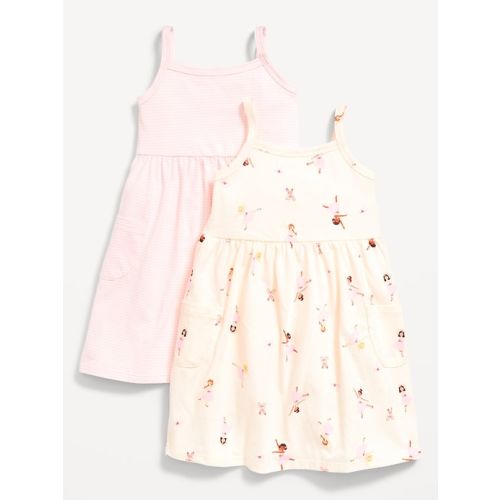 Sleeveless Pocket Jersey-Knit Fit and Flare Dress for Toddler Girls | Old Navy