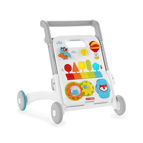 Skip Hop 4-in-1 Grow with Baby Activity Toy Walker with Wheels, Explore & More, Removable Play Panel with Light-up Keyboard 6m+