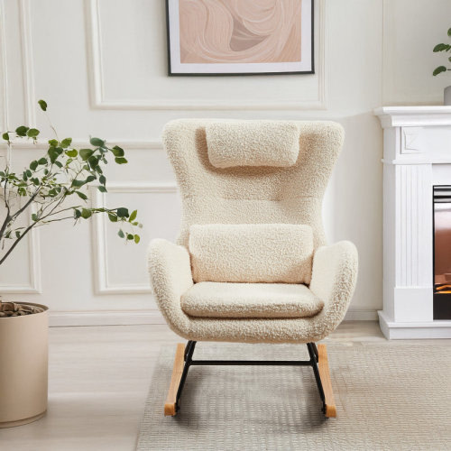 Corrigan Studio Rocking Chair Nursery, Modern Rocking Chair with High Backrest - Wayfair Canada