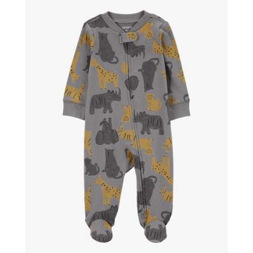 Baby Boy Safari Animal 2-Way Zip Sleep & Play Pajamas - Carter's | Carter's