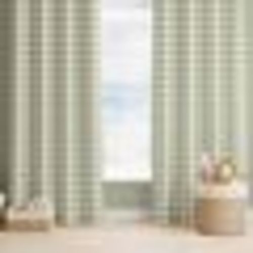 Farmhouse Gingham Sage Green Nursery Kids