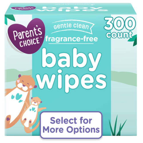 Parent's Choice Fragrance-Free Baby Wipes, 300 Count (Select for More Options)