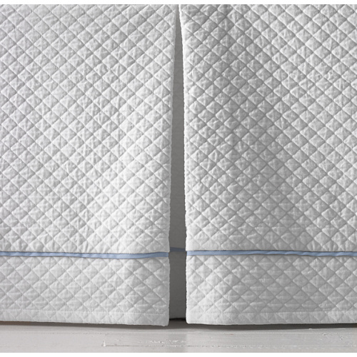 Vintage-Washed Diamond Matelassé Crib Skirt | RH Baby & Child