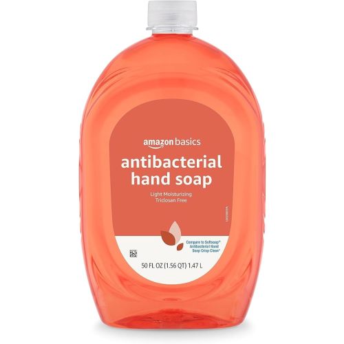 Amazon Basics Antibacterial Liquid Hand Soap Refil, 50 Fl Oz