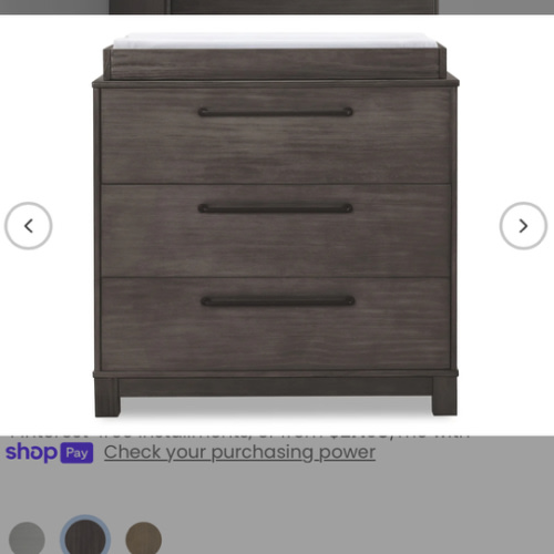 Rustic Grey 3 Drawer Dresser with Interlocking Drawers | Delta Children