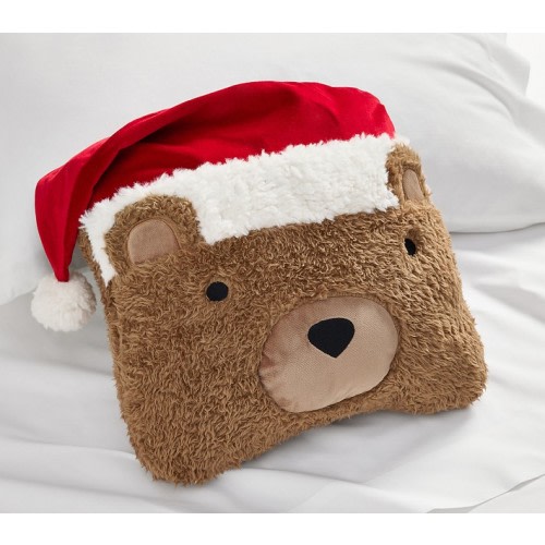 Holiday Teddy Bear Pillow