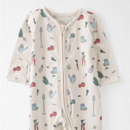 Pajamas in Blue - 3M - Style,Veggie Garden Print