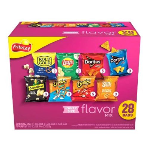 Frito-lay Chips And Snacks Fun Times Mix Party Size Variety Pack - 28ct