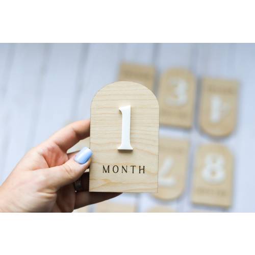 Modern Arch Baby Monthly Milestone Markers