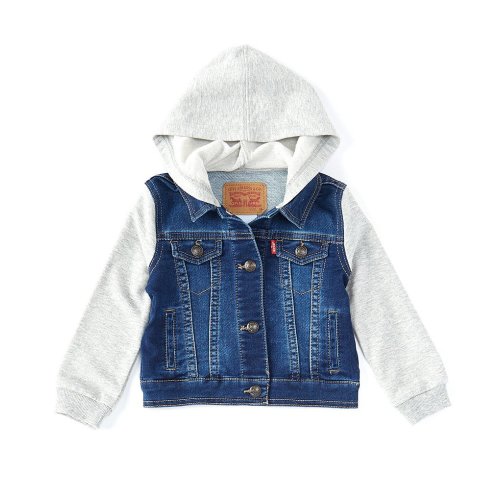Levi's® Baby Boys 3-24 Months Hooded Trucker Jacket