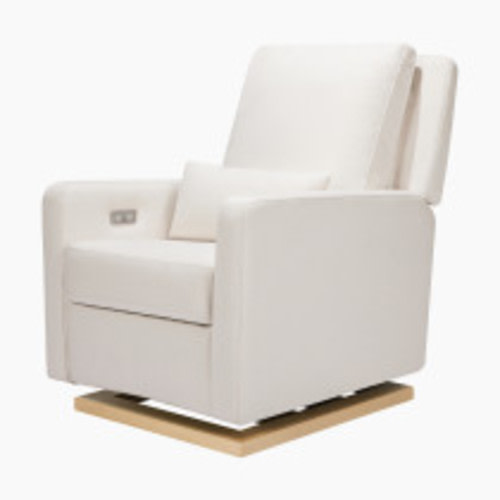 babyletto Sigi Electronic Glider - Performance Cream Eco Weave/Light Base