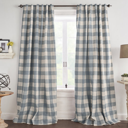 Gracie Oaks Eudell Plaid Blackout Thermal Single Curtain Panel & Reviews | Wayfair