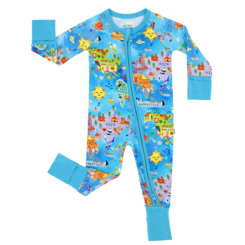 Around The World Zippy - Little Sleepies, 6-12 M