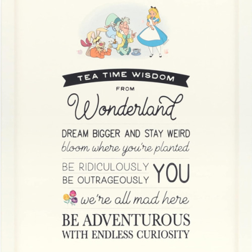 Amazon.com: Disney Alice in Wonderland Tea Time Wisdom Wood Wall Decor - Vintage Alice in Wonderland Wall Art: Posters & Prints