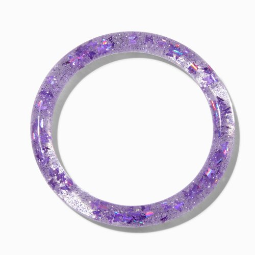 claire's club purple bangle bracelet