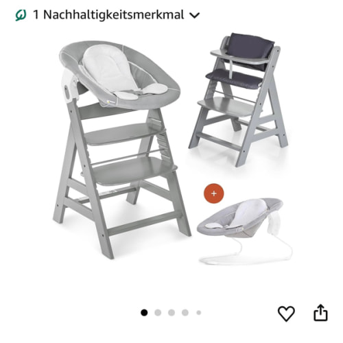 hauck Hochstuhl Alpha+ Newborn Set mit 2in1 Bouncer - Mitwachsender Holz Babyhochstuhl ab Geburt, inkl. Sitzauflage & Neugeborenenaufsatz - Schwarz | Winnie the Pooh : Amazon.de: Baby