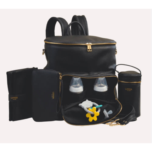 UPPER Harvey Leather Diaper Bag Backpack
