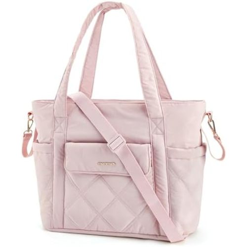 mommore Diaper Bag Tote Small Baby Bag with Insulated Pockets, Lightweight Mommy Tote with Stroller Straps, Nurse Gym Travel