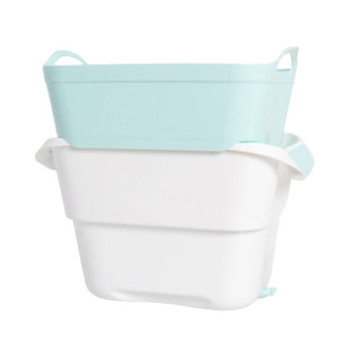 Strucket 19Ltr Interlocking Strainer Bucket Aqua.