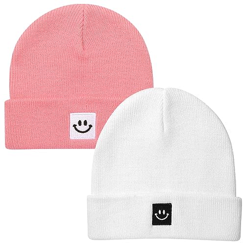 Paladoo 2Pack Baby Beanie Knit Toddler Hat for Girls Boys 0-8 Years