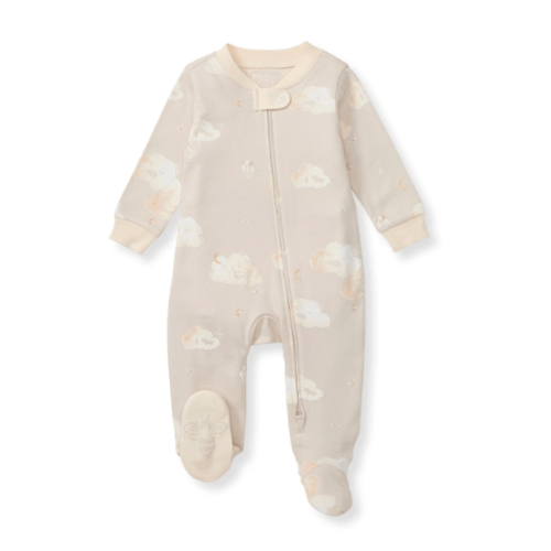 Good Night Sky Organic Cotton Sleep and Play Limestone