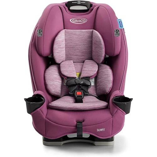 Graco Slimfit 3-in-1 Convertible Car Seat, Ultra-Space-Saving Design, Sydney, Suitable for Rear and Forward-Facing, Highback Booster Seat with 10-Position Headrest