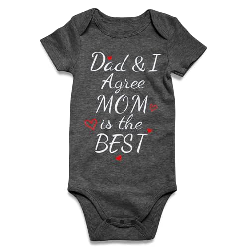 UNIFACO Unisex Baby Funny Saying Outfit Short and Long Sleeve Bodysuits Romper 0-18M