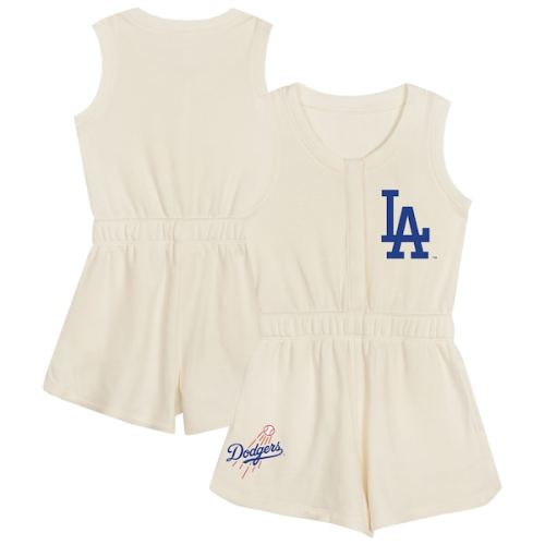 Toddler Los Angeles Dodgers Cream Power Tank Romper