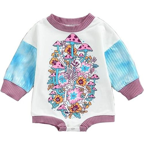 Halloween costumes Baby Girl Boy Crewneck Sweatshirt Romper Oversized Onesie Newborn Outfit Fall Winter Clothes